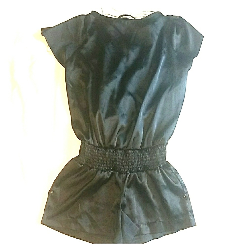 Guess black shorts romper